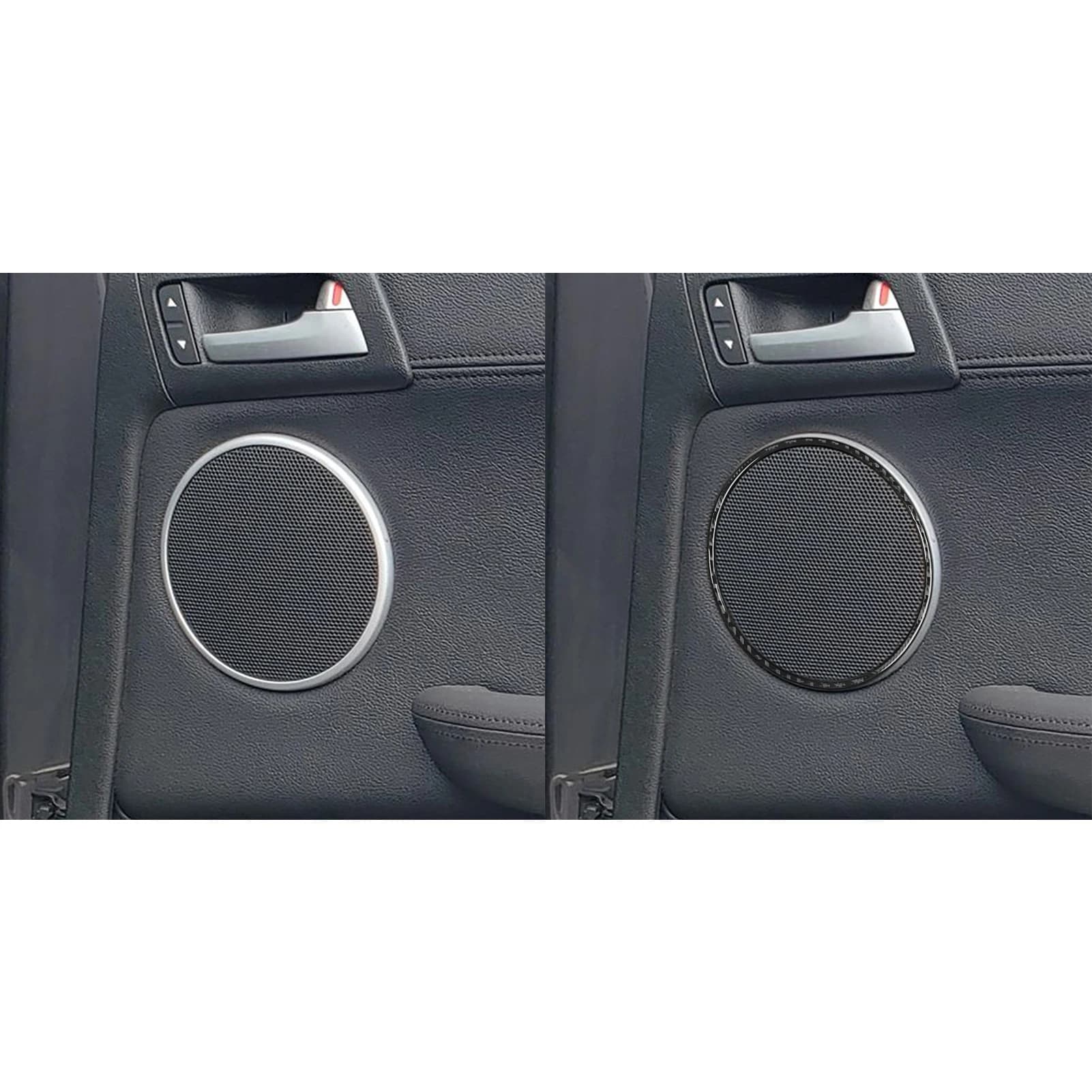 For Pontiac G8 08—09 For Holden Commodore 06—12 Carbon Fiber Car Accessories Door Horn Speaker Ring Decals Cover Trim Sticker