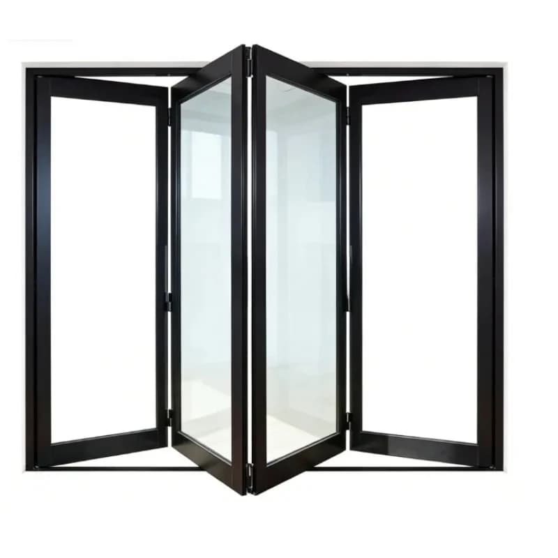 Customized Heavy Duty Thermal Break Aluminium Bi Fold Door Patio Window Sound Insulation For Commercial Residential Construction