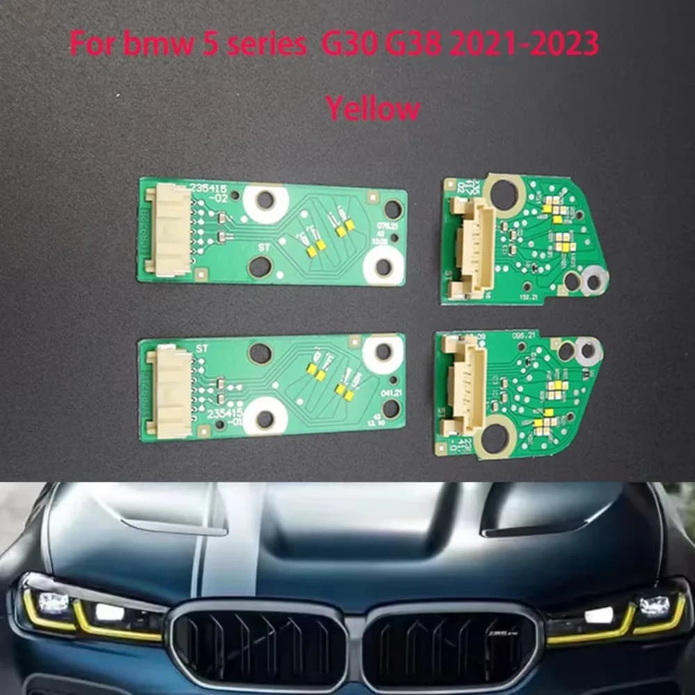 Nuevo Para BMW 5 series G30 G38 2021-2023 faros para hernia de coche chip DRL placas LED de balastro amarillo reemplazo directo