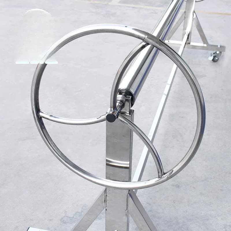 【304 All Non-Embroidery Steel Winding Machine】 With foot brake, pool cover collector, insulation cover quickly rewinding