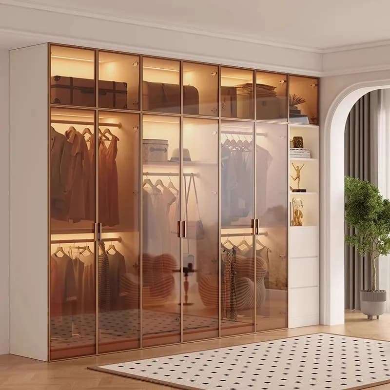Luxury Organiser Wardrobe Clothes Background Shoe White Wardrobe Clearance Hotel Stylish Closet Armario De Ropa Furniture