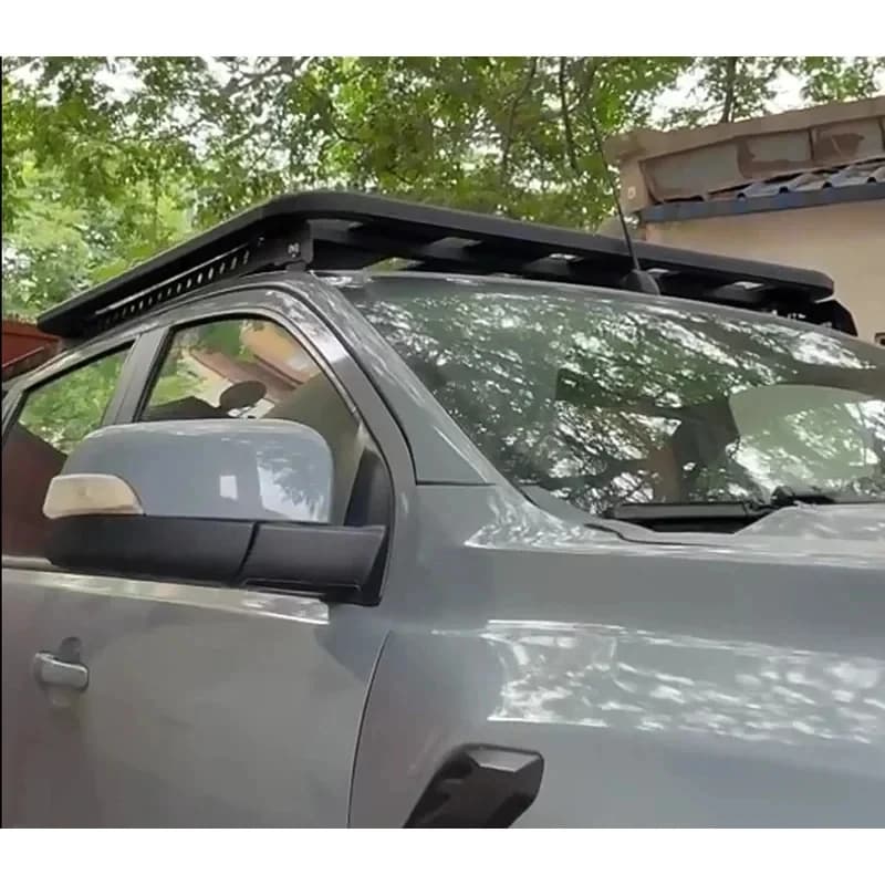 High-quality New Carbon Black Aluminum Alloy Roof Lage Rack 100kg+ Load Capacity Rooftop Mount 40KG 225x130x6cm