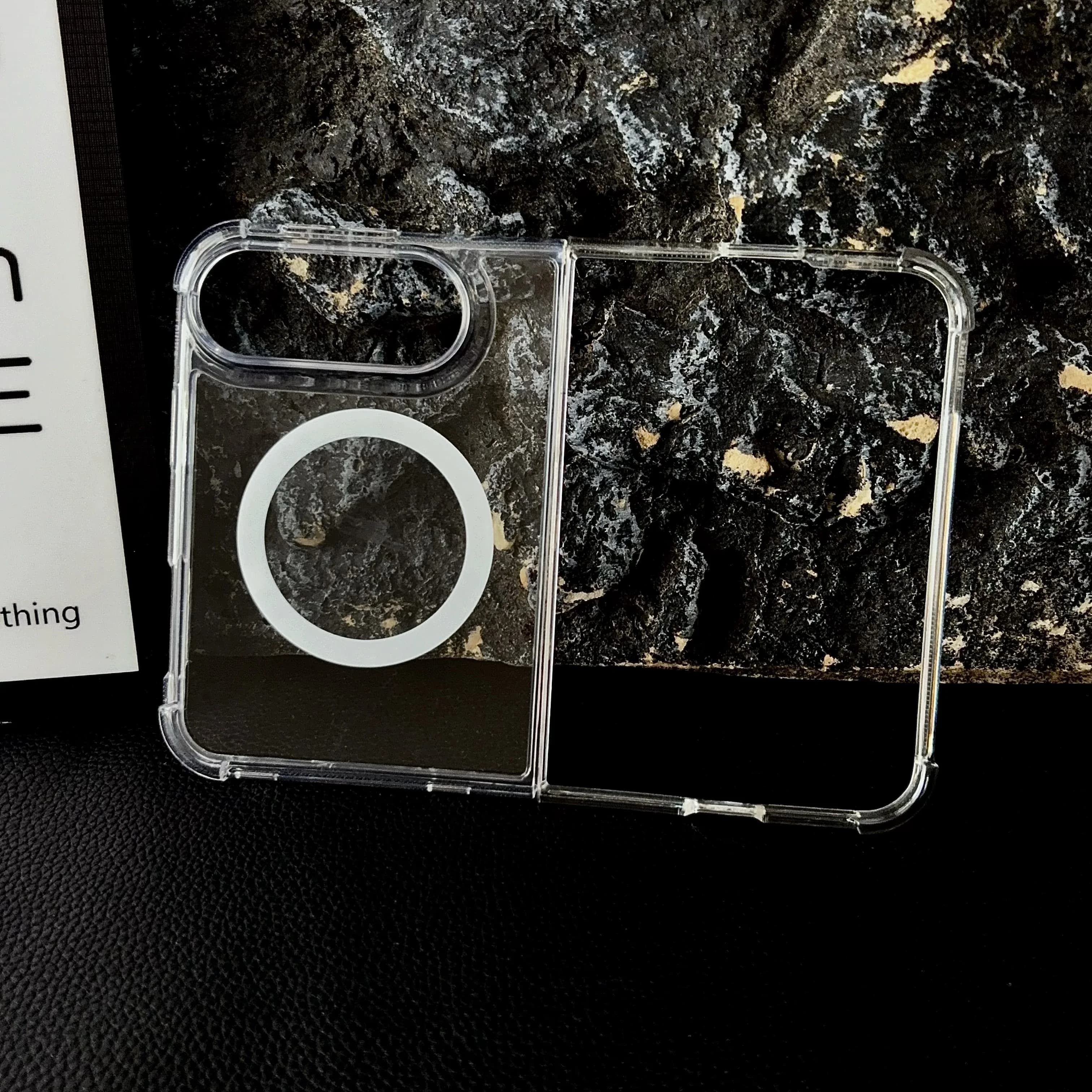 For iPhone Duo Ultra Case Transparent Magnetic Wireless Charging Shockproof Protection Back Cover Accessories For iPhone 18 Fold