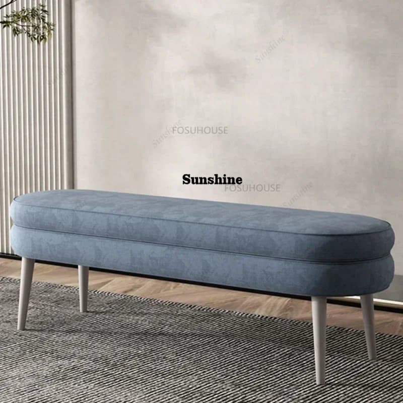 Modern Artificial Leather Stools Home Furniture Living Room Change Shoes Footstool Luxury Upscale Sofa StoolY
