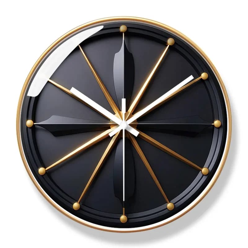 2025 New 12/14Inch Fashion Luxury Wall Clock Art Silent Decorate Wall Clocks For Living Room Household Simple Quartz Clock