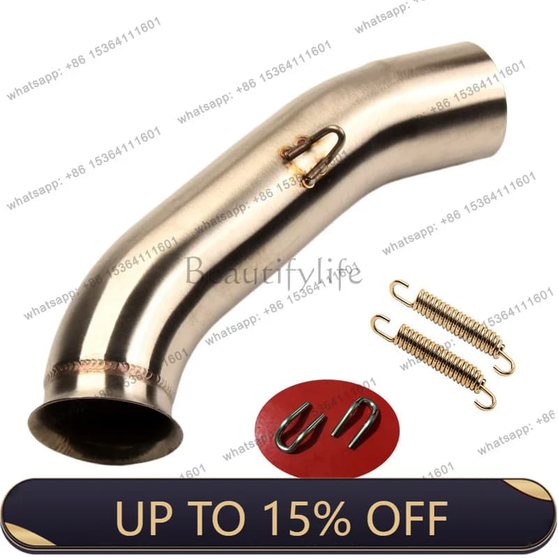LJY for motorcycle 250 390 RC390 modified titanium mid section 17 18 19 20 years