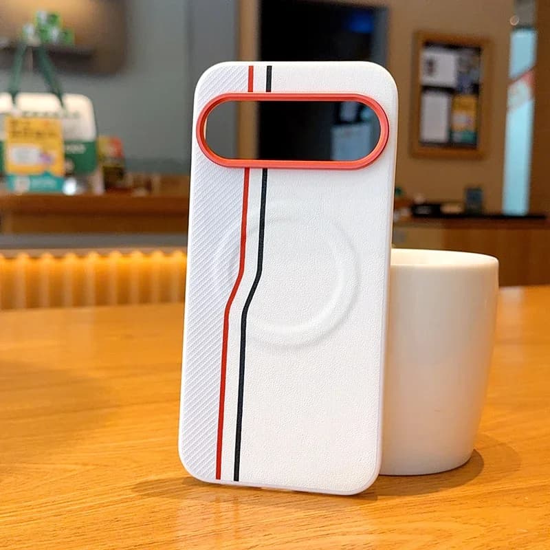 For Google Pixel 10 Pro XL Pixel10 For Magsafe Case Magnetic Wireless Splicing Color Blocked PU Leather Ultra Thin  Cover