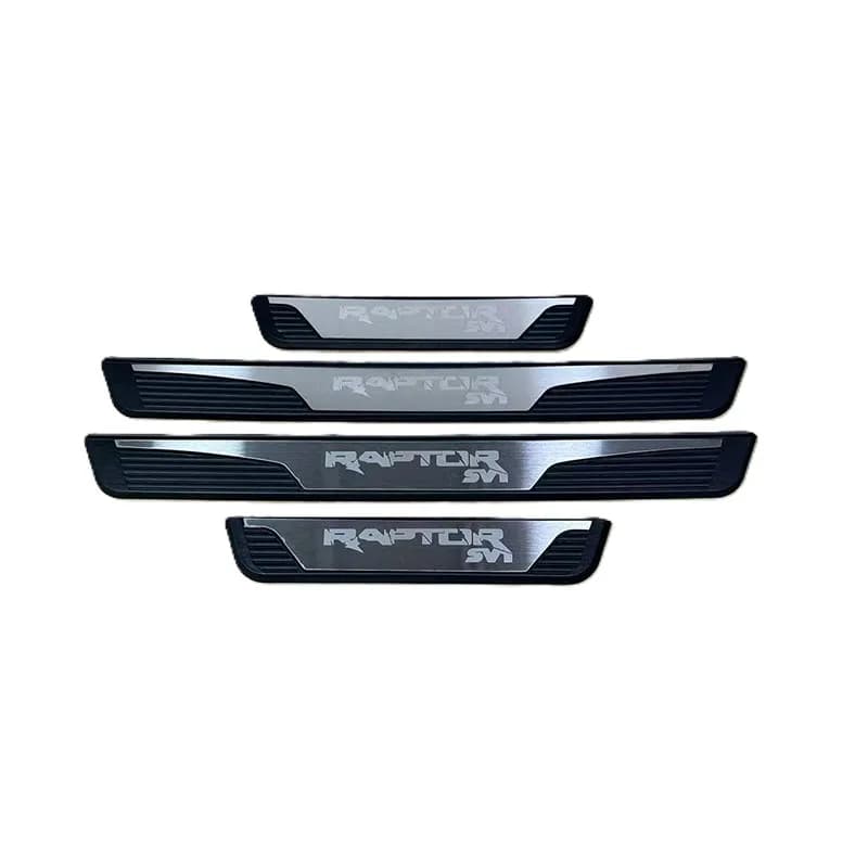 For Ford F150 RANGER BRONCO Raptor 2018 - 2025 2026 2027 Car Door Sill Plate ABS Protector Sticker Styling Accessories Auto Part