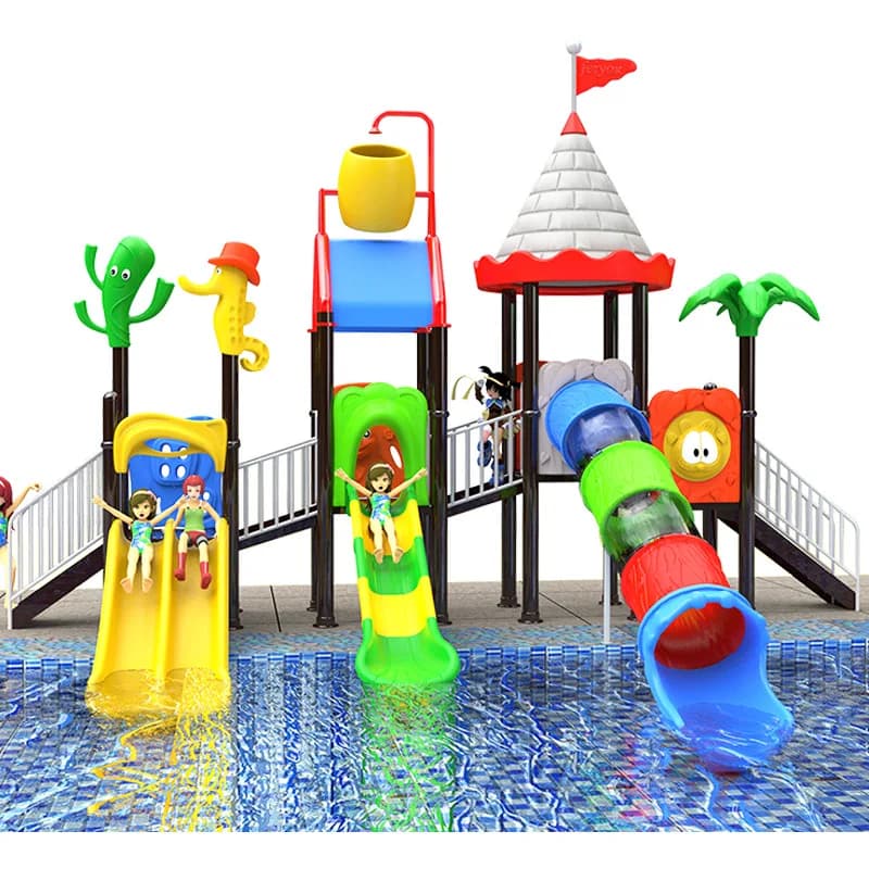 Swimming Pool Water Slide Children's Water Park Amusement Equipment Outdoor House Kindergarten Slide