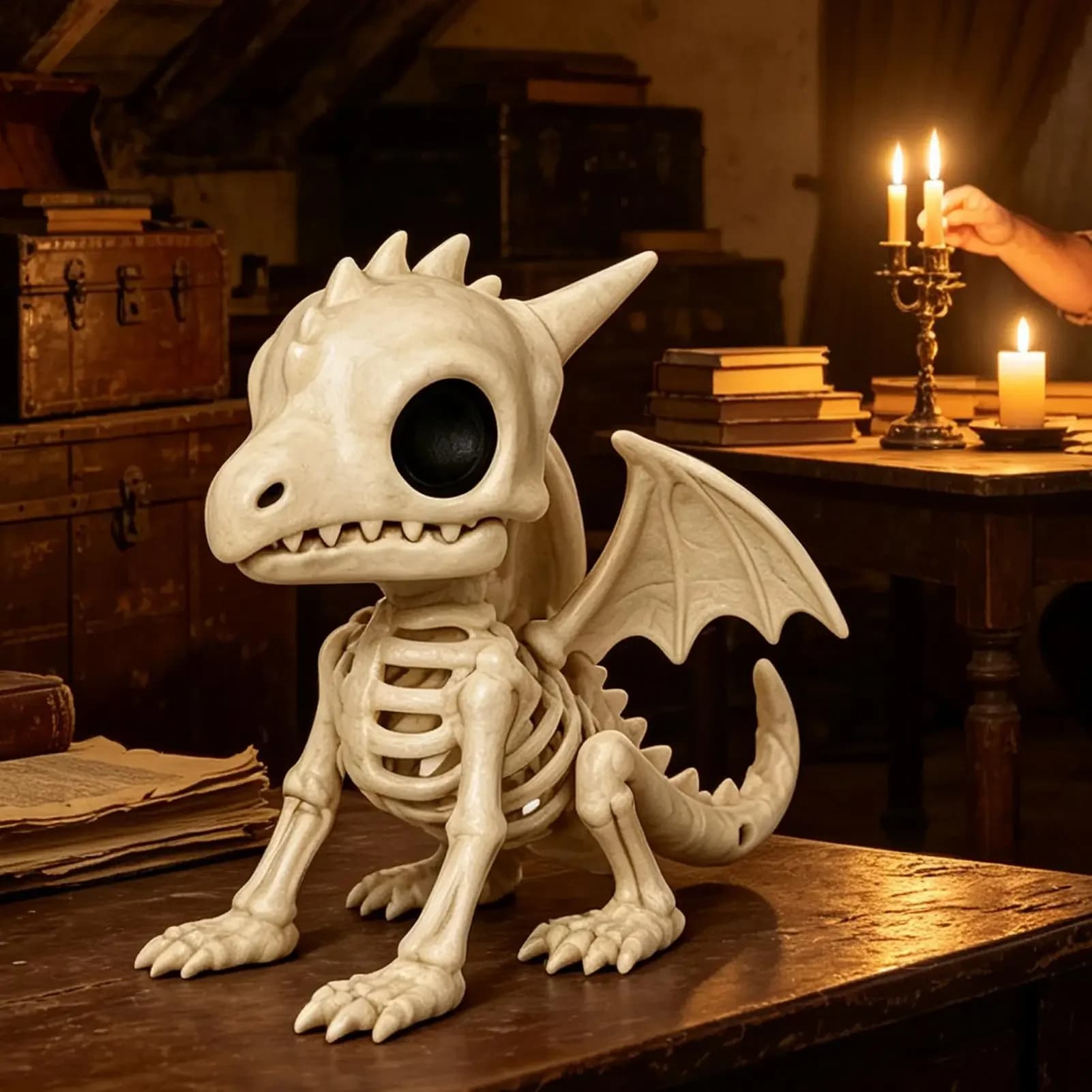 Halloween Sculpture Festival Animal Skeletons Dragon Skeleton Resin Gothic Realistic For Indoor Outdoor Haunted House Graveyard
