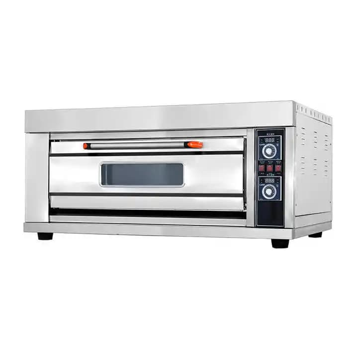New Steel Electric French Bread Automatic Gas Deck Oven for Bakeries Restaurants for Cookie Toasting Cooking Equipment