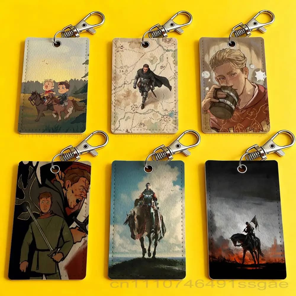 K-Kingdom Come kcd 2 Card Holder Keychain Badge Holder Card Pass Hang Rope Lariat Lanyard for Key Rings Accessories Gift