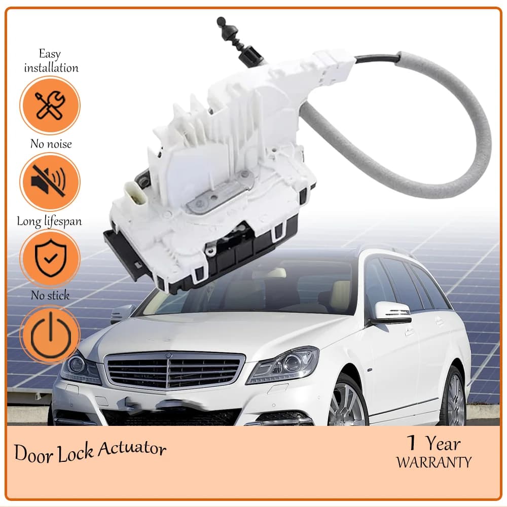 Rear Left & Right Robust 4-Pin Door Lock Cylinder & Actuator oem A2047300635 A2047302335 for Mercedes W204 S204 C/E/GLK-Class