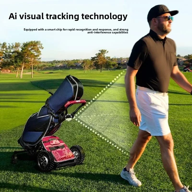 Golf chartered car Ai automatic follow/active avoidance easy up and down hill