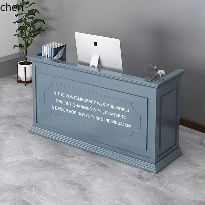 TQH-c13 simple clothing store table cabinet reception supermarket front desk cashier