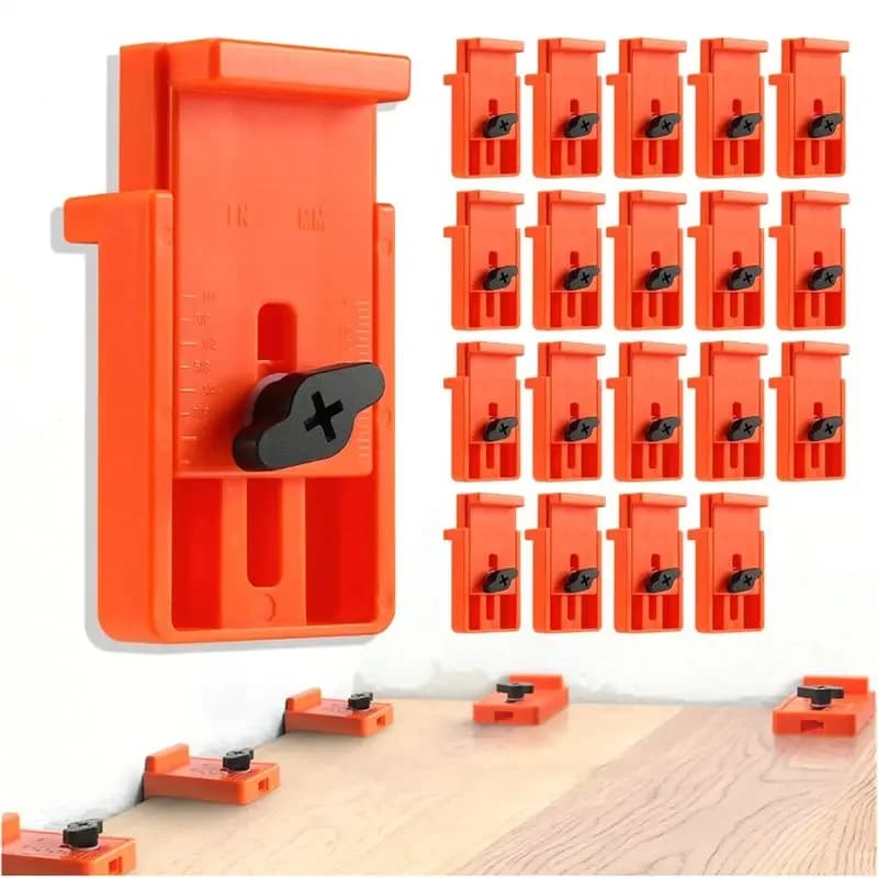 AA51 Laminate Wood Flooring Tools- 20-Pack Spacers,Inch-Metric Conversion, 1/4 To 1 Inch(6 To 25Mm) Adjustment Range