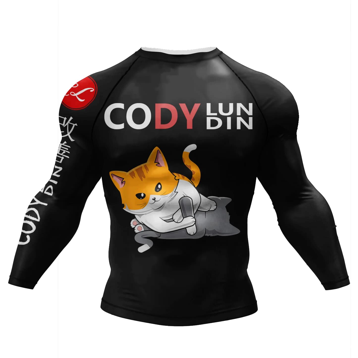 Cody Lundin Basey Layer Long Sleeve Rash Guard Men's Jiu Jitsu Muay Thai Tight-Fitting Shirts Outdoor Jogging Riding Rashgaurds