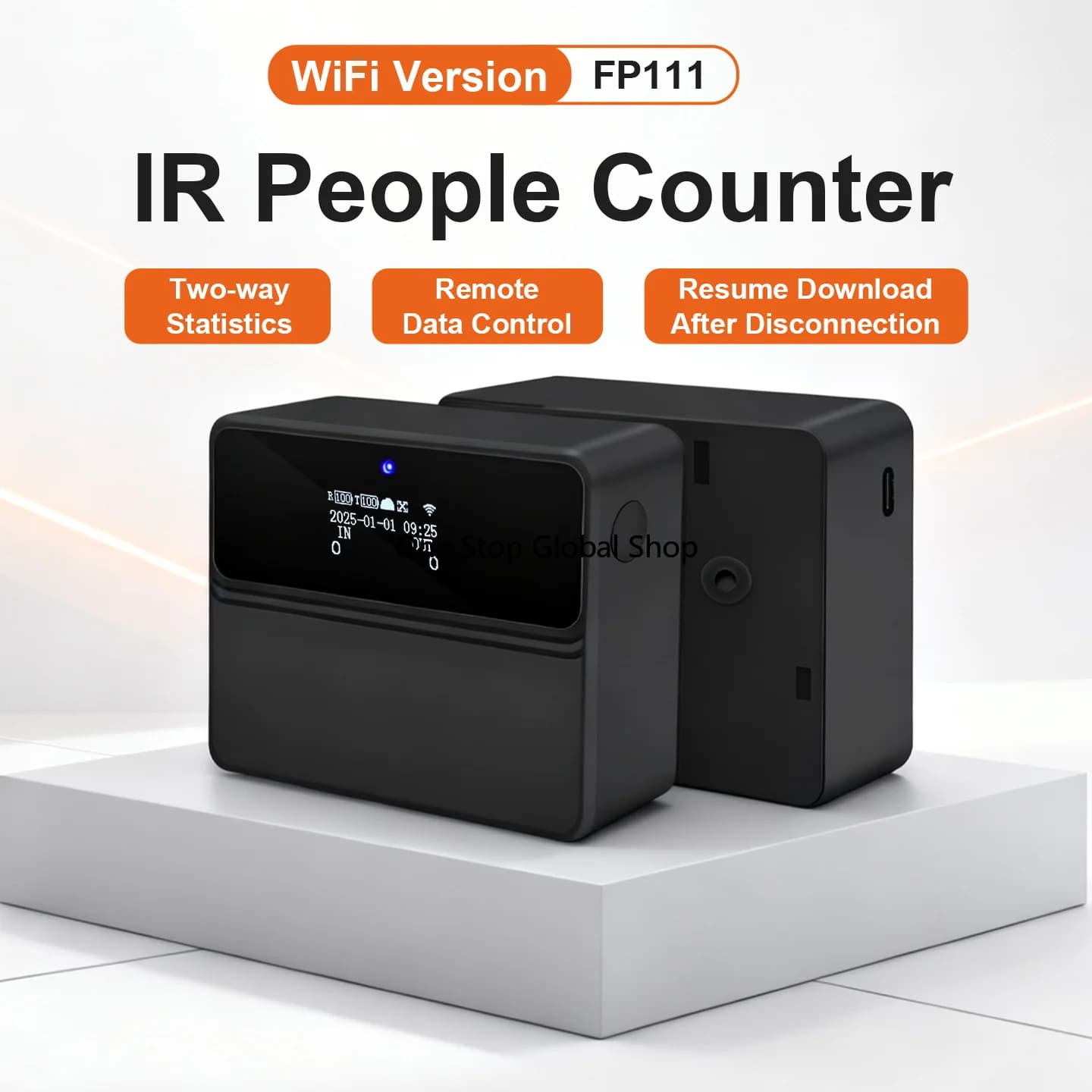 FP111 Counting System Visitor Counting Sensor  IR People Counter