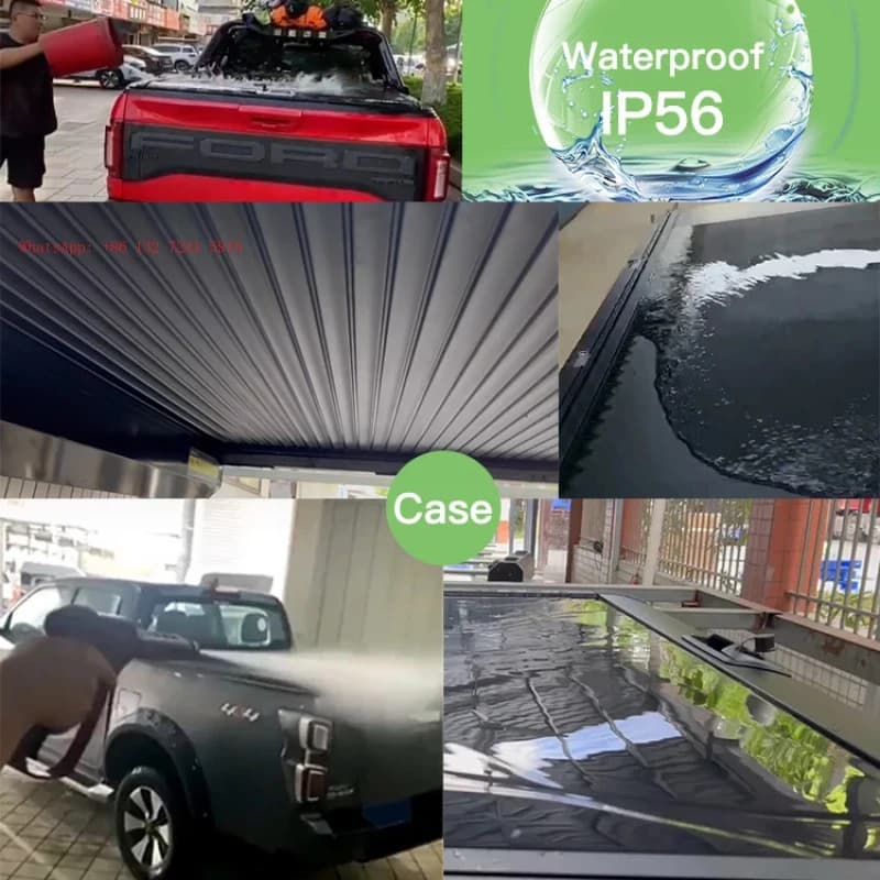 Factory Direct Sales  Aluminum Alloy Hard Retractable Roll-Up Cargo Cover for 2012-2020 Ranger T6 Electric Pickup Trucks