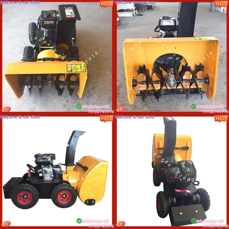 CE Certificate Fully Automatic Remote Control Road Snow Clearing Equipment With Electric Start Gear and Bearing Components
