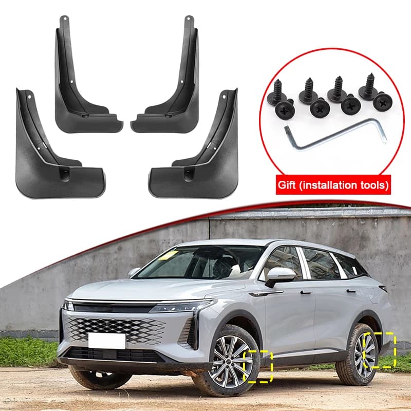 Car Styling For Omoda 9 Super Hybrid 2025 2026 ABS Car Mud Flaps Splash Guard Mudguards MudFlaps Front Rear Fender Accessories