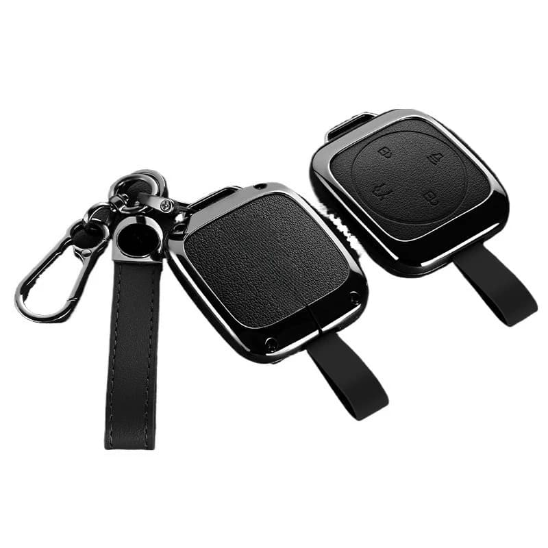 Premium Zinc Alloy Key Cover Case for Volvo ES90 (2026) - Protective Key Fob Shell Key Bag Chain