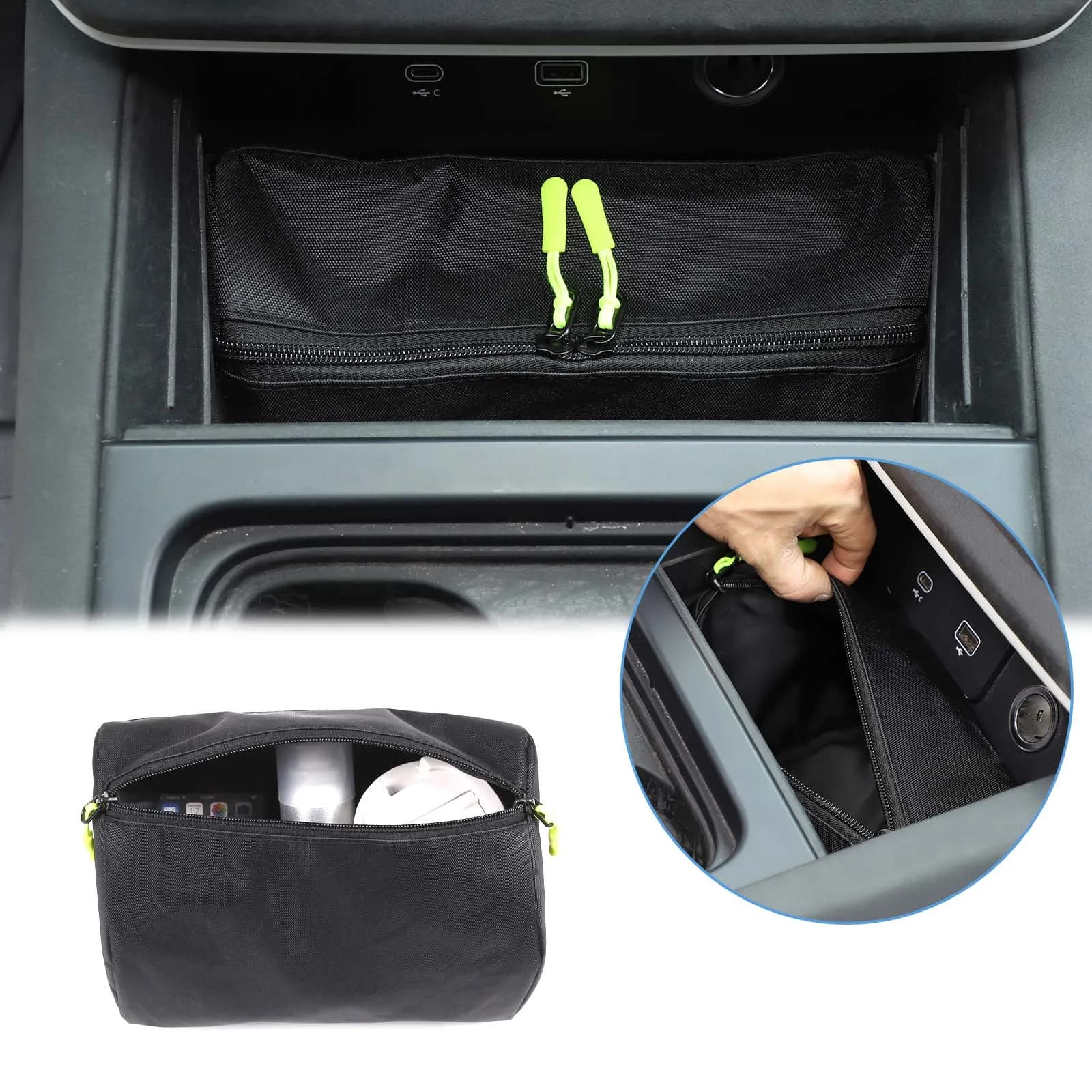 For Land Rover Defender 90 110 130 2020-2024 Oxford Cloth Car Center Control Storage Bag Multi functional Storage Bag