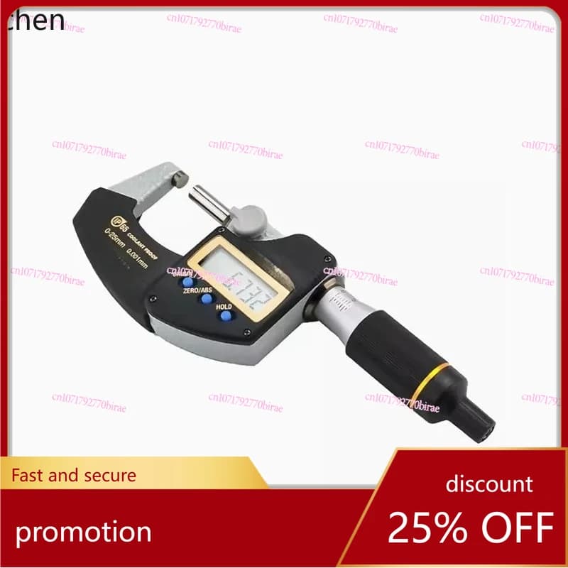 HXL  Measurement Range 0-25mm IP65 Waterproof Digital Micrometer 293-145-30 MDE-25PX