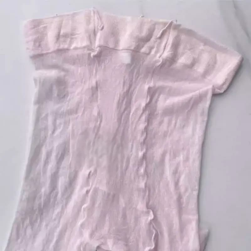 Men's Foot Step Sheer Ultra-Thin Pantyhose BF Erotic Leggings, Pink Sexy Man Sheath Cover Tights High Elastic Stockings