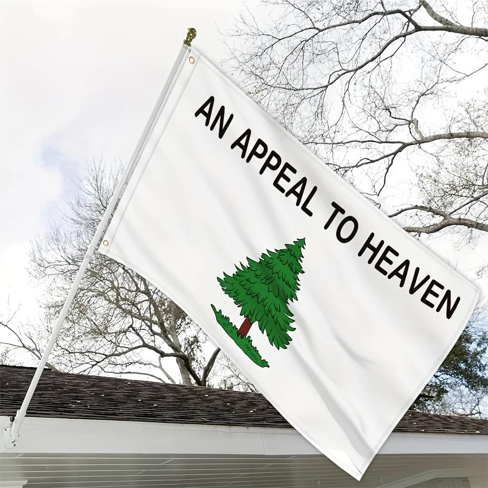 1pc, Polyester AN APPEAL TO HEAVEN Flag, American Free Tree Pine 3x5FT Flag, Bright Colors, Suitable For Indoor And Outdoor Use