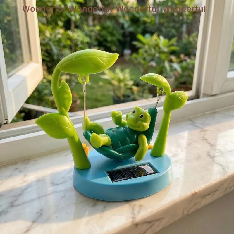 Cartoon Style Turtle Solar Dashboard Swinger Car Interior Ornament Creative Automotive Decoration