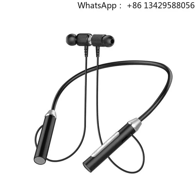 Sports Running Neckband In-ear Dual-ear Stereo Music Earphones