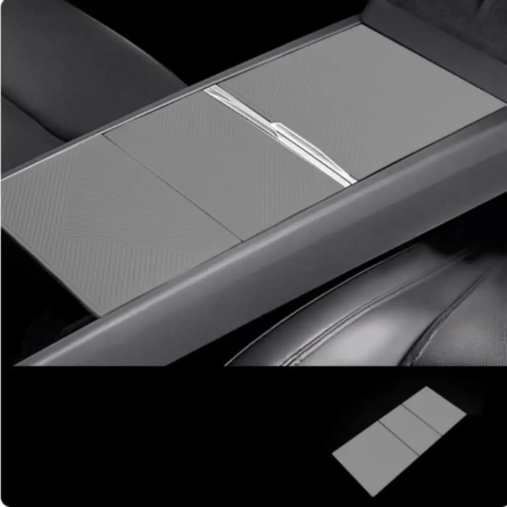 for Tesla Model Y L 20-26 Model 3 16-26 Silicone Central Anti-Slip Mat Wear-Resistant Protective Cover Car Interior Accessories