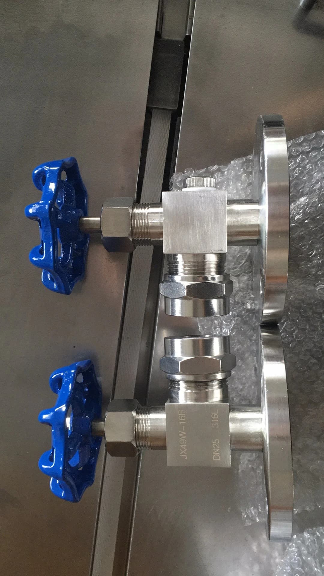 Flanged Level Gauge Cocker Valve 304 Stainless Steel JX49  Round Body, Through