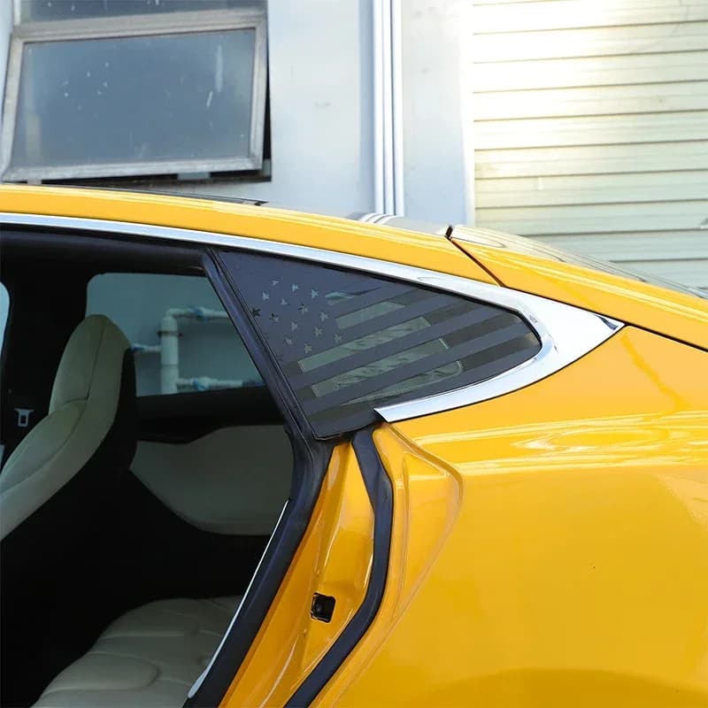 For Tesla Model S 2014-2024 Car Rear Window Glass Protective Cover Trim Decorative Sticker PVC Exterior Accessories