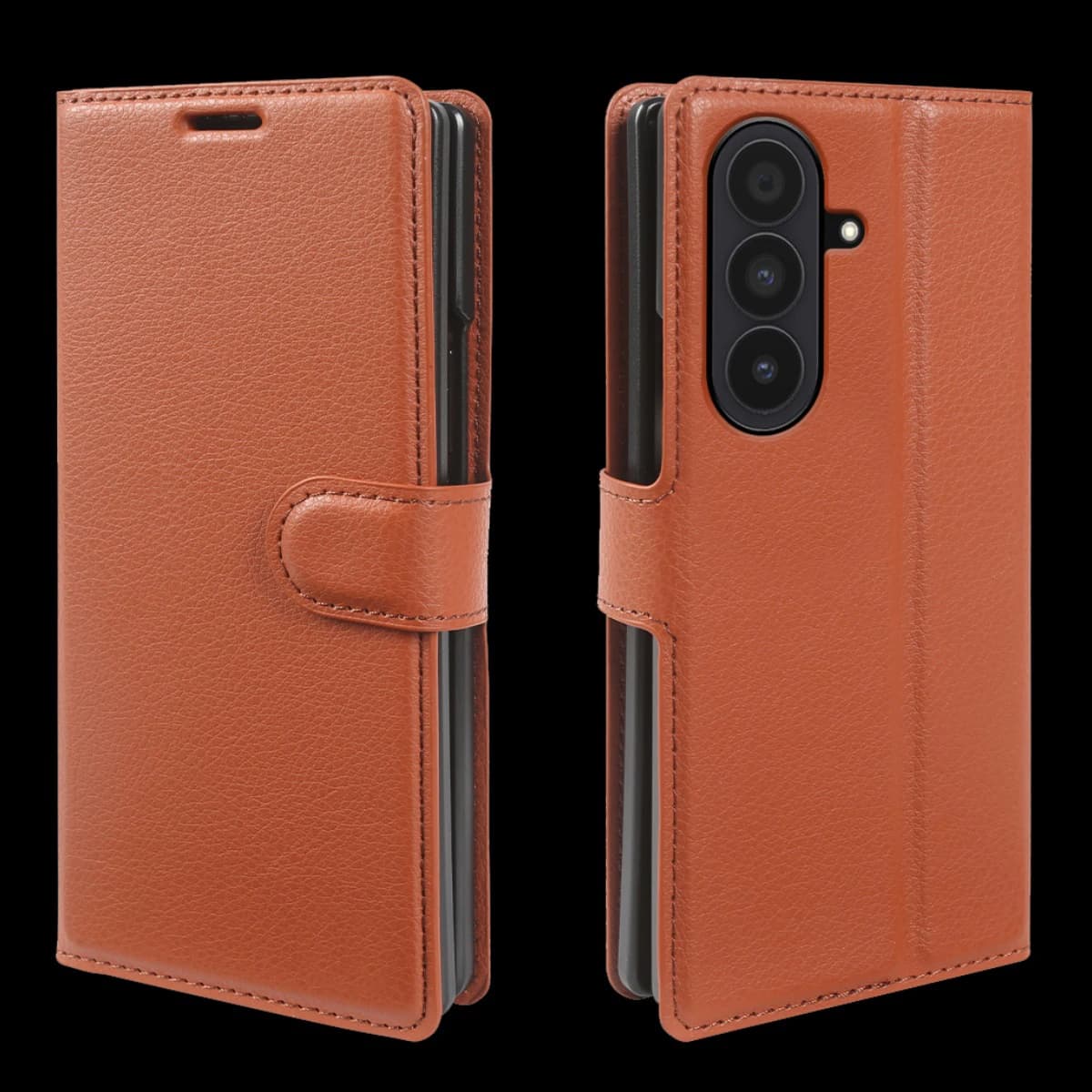 Premium Leather Phone Case For Samsung Galaxy Z Fold8 Ultra Fold 8 Ultra SM-F976B SM-F976U SM-F976U1 Flip Case Cover Coque Shell