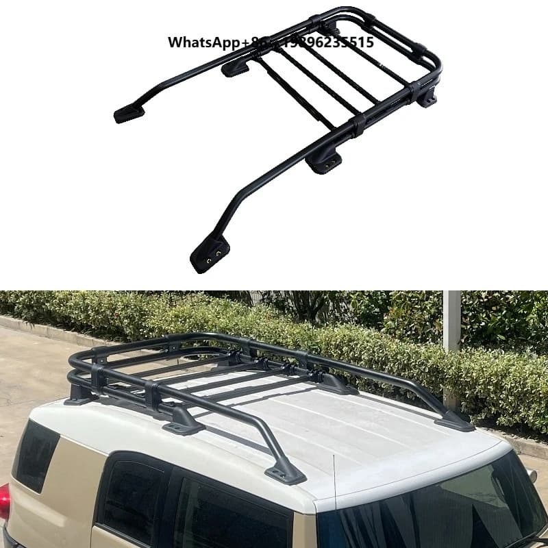 New Cruiser Full Aluminum Roof Rack 2007-2016, Lightweight Heavy Duty Roof Top Cargo Basket, Perfect Fit Design