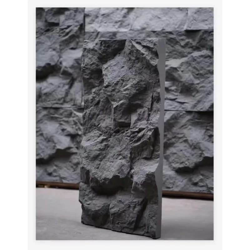 Waterproof Stack Ledge PU Stones White Modern Soft Artificial Faux Alternative Stone Wall Panel Tiles Eco-Friendly Durable