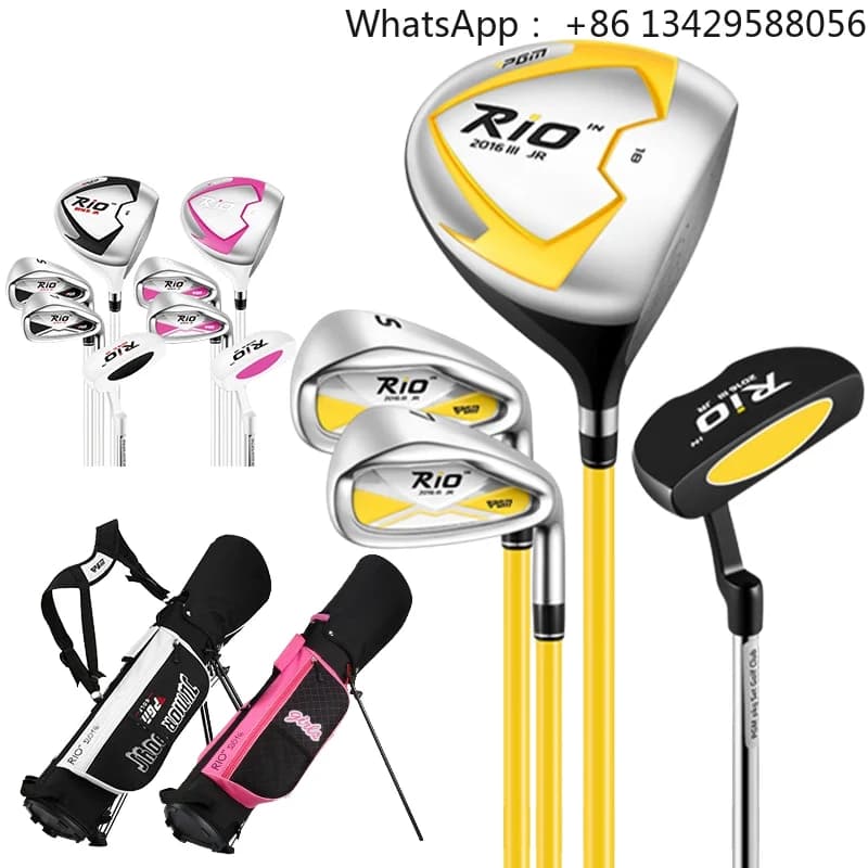 PGM Unisex Junior Kids Golf Club Set Carbon Shaft Beginner Golf Kit With Golf Bag for Boys Girls Youth