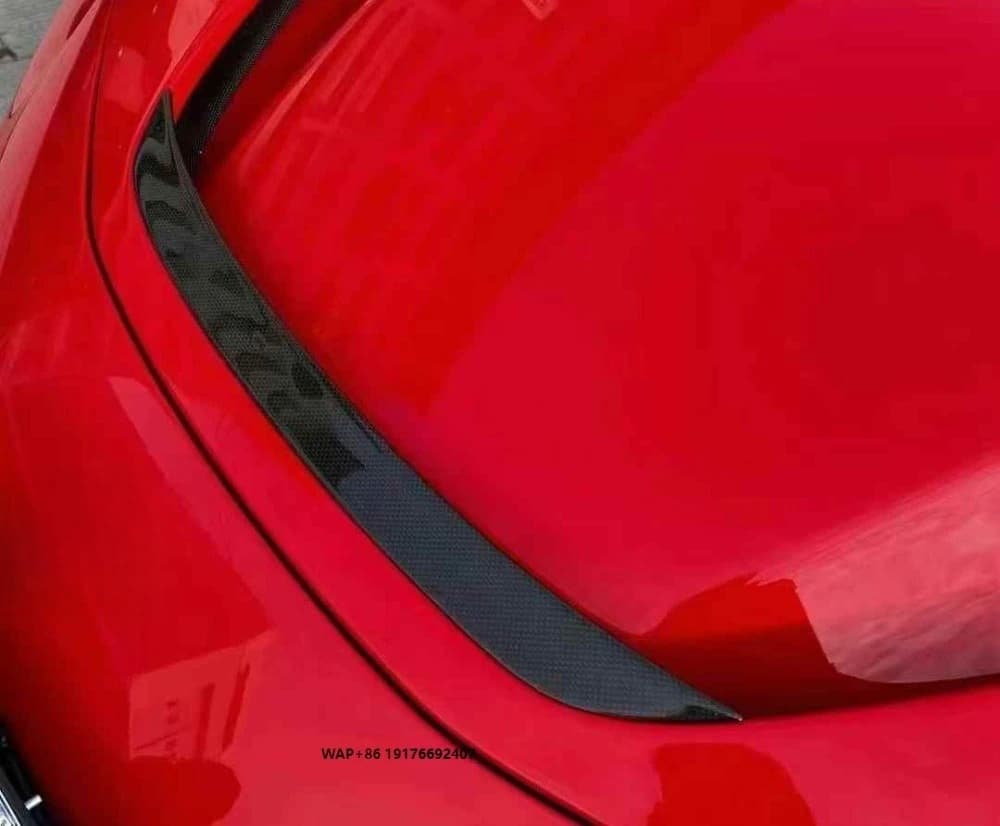 Engine Cover Body Kit forFerrari SF90 New Dry Carbon Fiber Front Hood air Outlet Decoration SF90 Automotive Parts