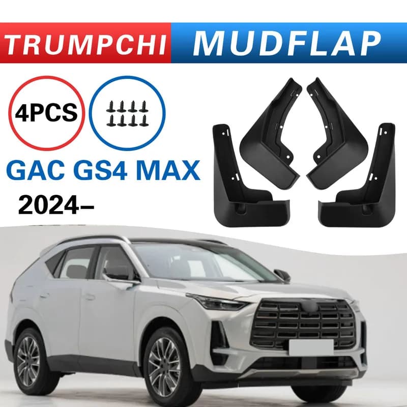 4PCS Car Mud Flaps Splash Guards For GAC Trumpchi GS4 Max 2024 Front Rear Mudguards Auto Fender Protector Car Styling Modified