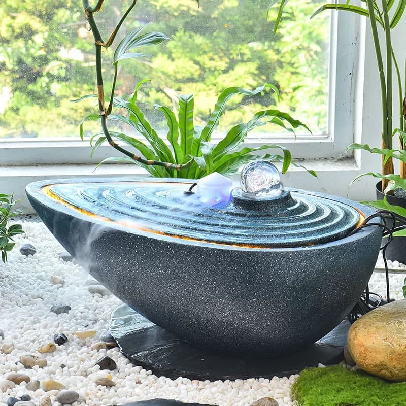 DSA Modern Light Luxury Water Ball Living Room TV Cabinet Desktop Simple Fountain Office Minimalist Wind Circulation