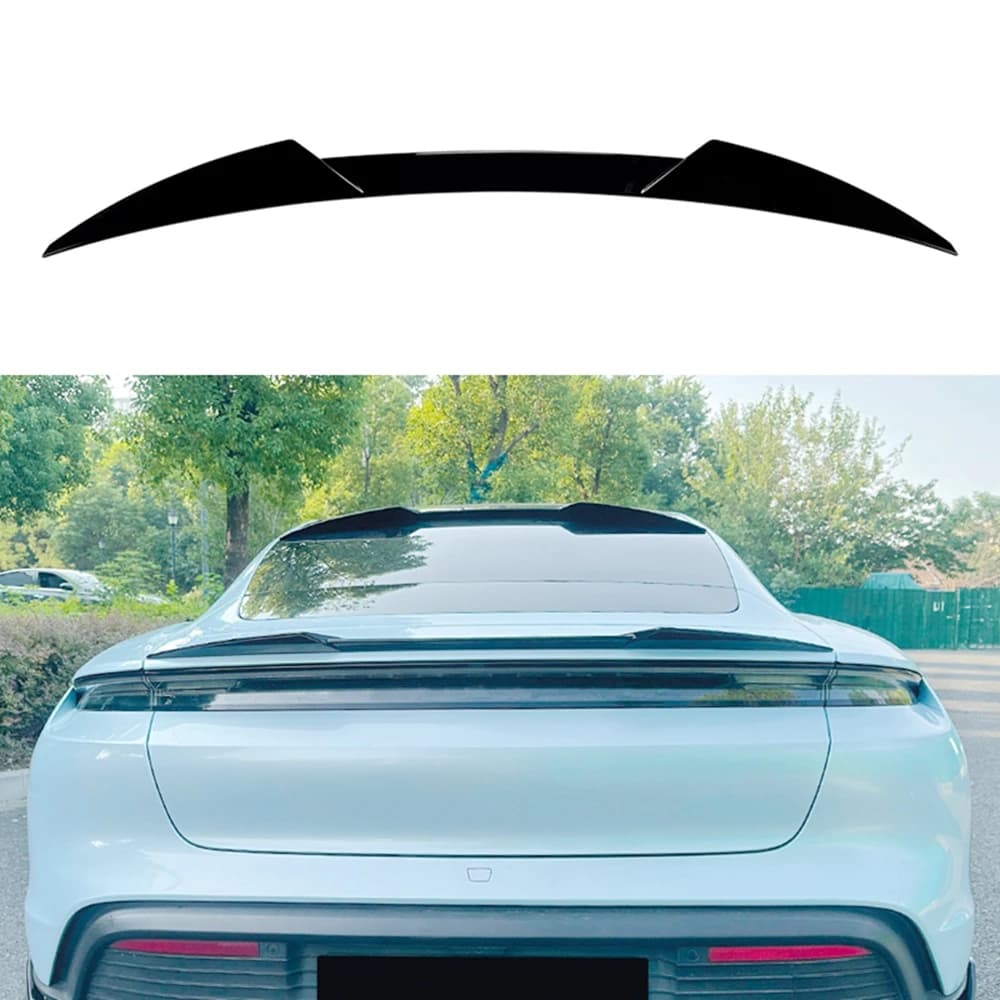For  Porsche Taycan Rear Window Roof Spoiler Wings Trunk Spoiler 2019-2025 Black Carbon Tuning Car Styling Accessories
