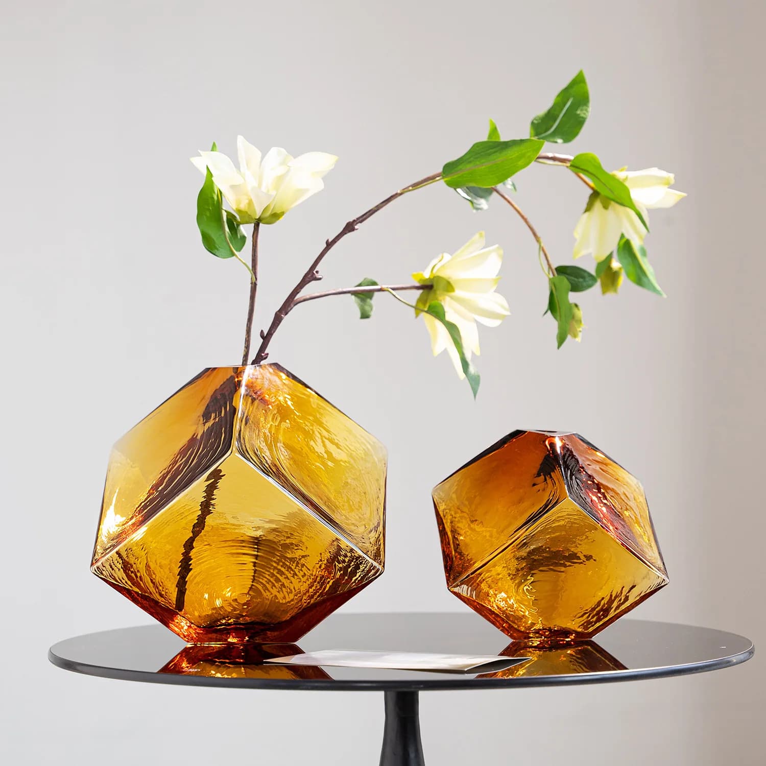 Hydroponic Glass Vase Minimalist Plant Pot Table Decoration Floral Vases Light Luxury Living Room Flowers Arrangement Ornaments