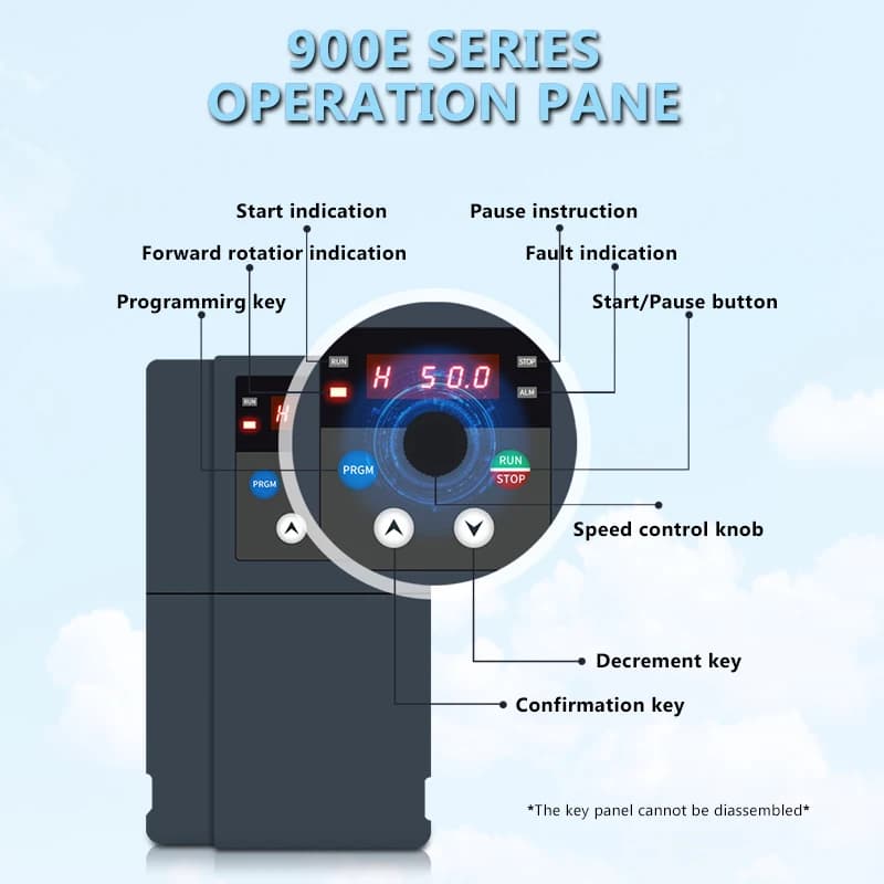 Low Cost Three Phase VFD Drive 220V-500V AC 0.75-500KW Variable Frequency Converter for Compressor IP20