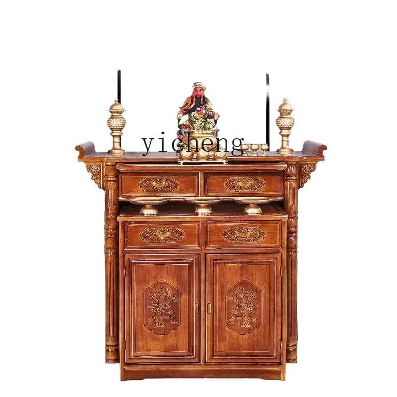 simple small offering table incense case fortune table home living room Buddhist hall offering table feng shui