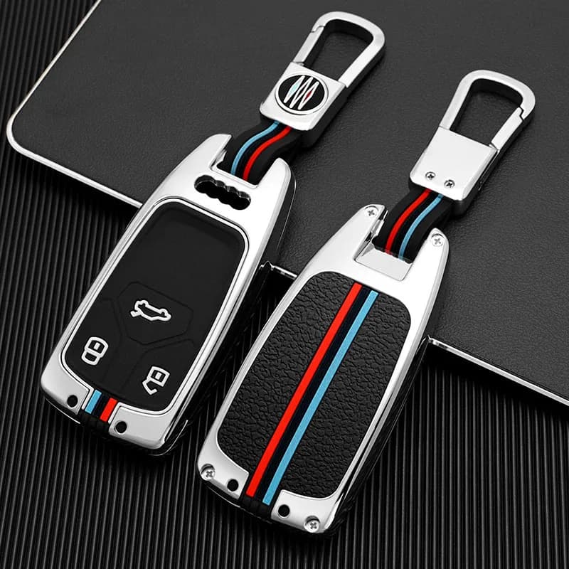 3 Buttons Car Key Case Cover Shell Fob For Audi A4 A4L A5 Q5 Q7 TT TTS 8S B9 2016 2017 2018 Series Car Interior Accessories