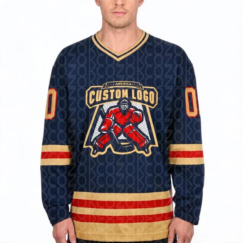 Black Style Hockey Jersey  Name Custom Number Logo Men Women Ice Hockey Jersey Competition Training Jerseys