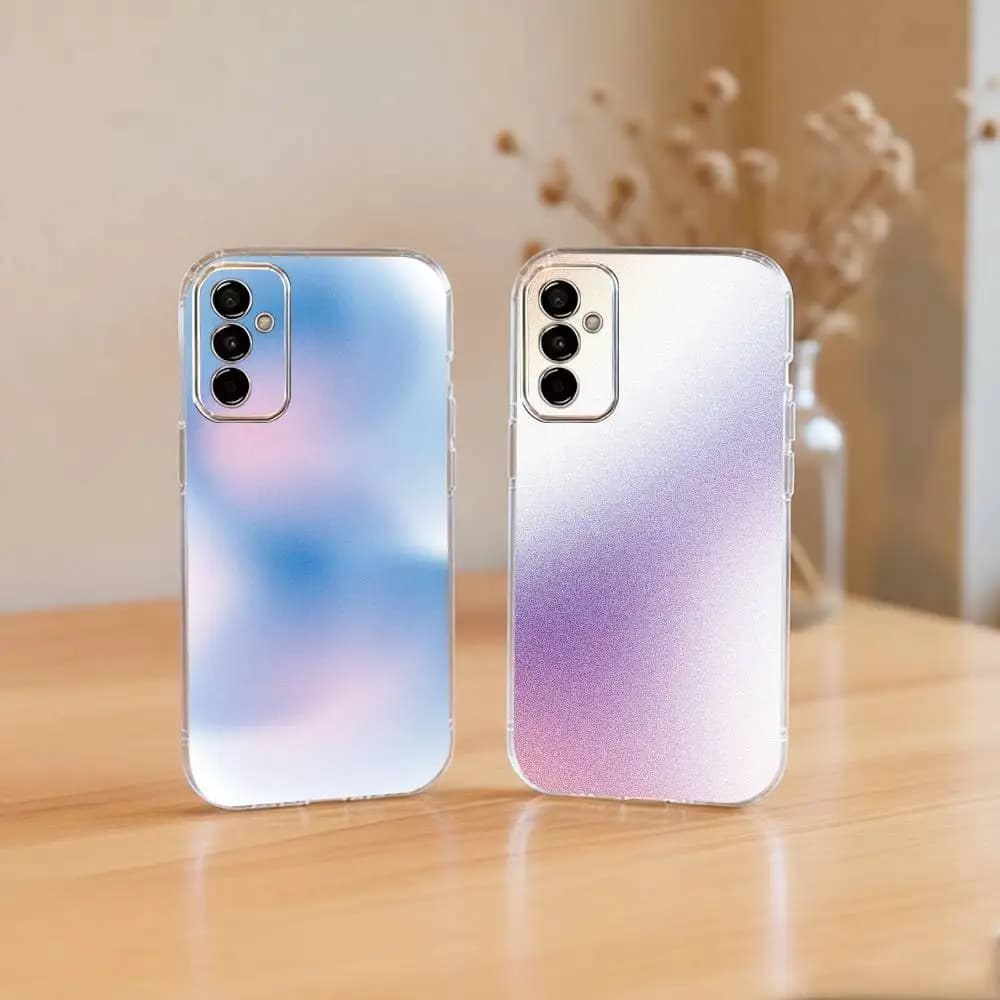 Color Gradient Phone Case Transparent Silicone Soft For SamsungA10,12,20,21S,30,31,40,50,51,52,70,71