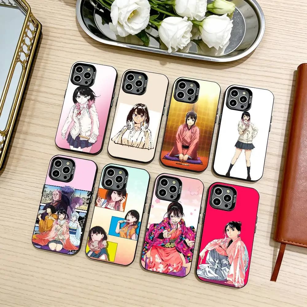 A-Akane-B-Banashi  Phone Case For iPhone17,16,15,14,13,12,11 Plus,Pro Max Black Candy silver phone case